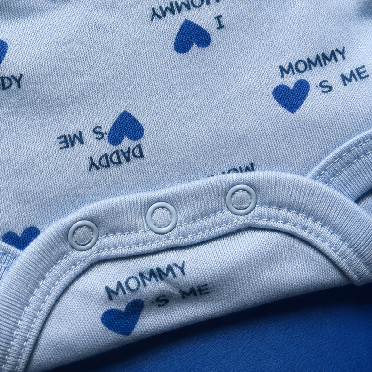 Baby Boys Mama's Boy 3-Pack Short-Sleeve Bodysuits — Powder Blue & White/Blue